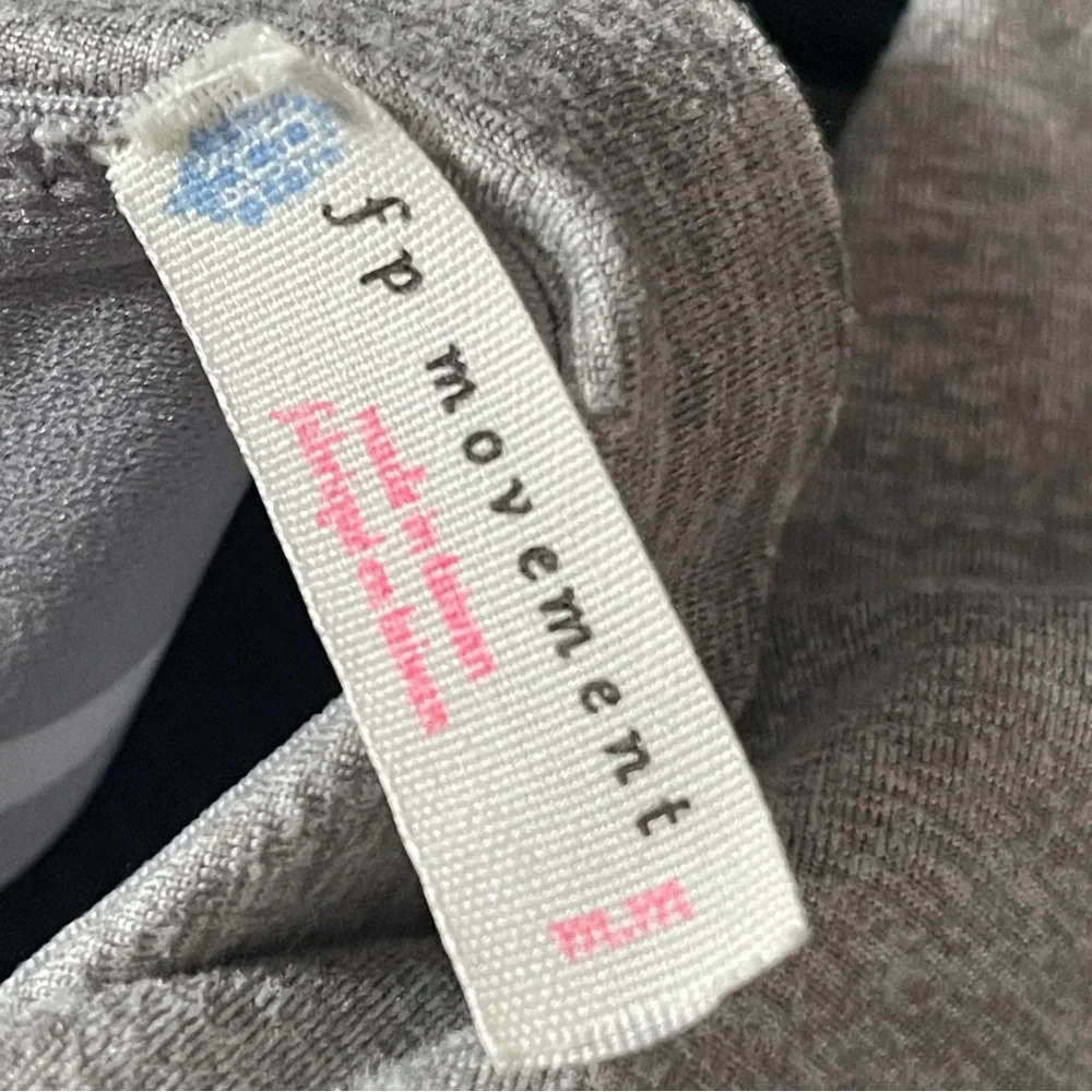 Free People Sanctuary Ruffle Grey‎ Sports Bra Size M
